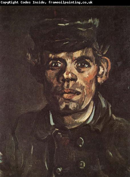 Vincent Van Gogh Head of a Young Peasant in a Peaken Cap (nn04)
